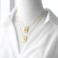 Enameled Religious Pendant Necklace
