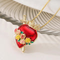 Collar Corazón de María con Rosas y Espada