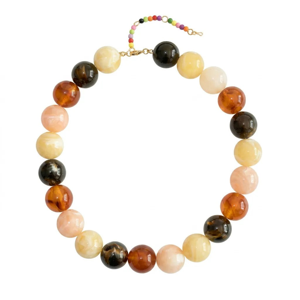 Collar de Cuentas en Tonos Tierra