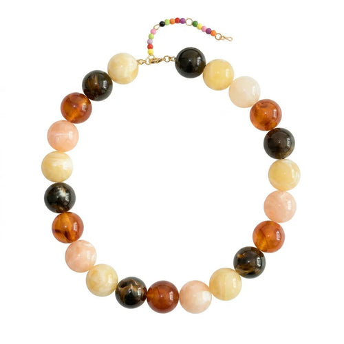 Collar de Cuentas en Tonos Tierra