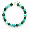 Collar de Cuentas en Tonos Verdes