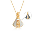 Collar de la Virgen con Manto de Circonias