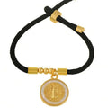 Pulsera Cordón Negro con Medalla de San Benito