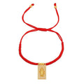 Pulsera Hilo Rojo con Placa de la Virgen de Guadalupe